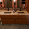 Rectangular Copper Bathroom Sink in Antique TCU-016AN