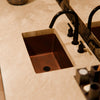 Rectangular Copper Bathroom Sink in Antique TCU-016AN