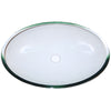 Clear Oval Tempered Glass Vessel Bathroom Sink TIG-8012C