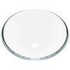 Clear Round Tempered Glass Vessel Bathroom Sink TIG-8048