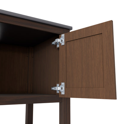 30-inch Novatto vanity with storm grey quartz countertop, featuring sleek design and modern bathroom accessory style.