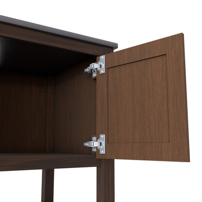 30-inch Novatto vanity with storm grey quartz countertop, showcasing sleek bathroom accessory with modern design.