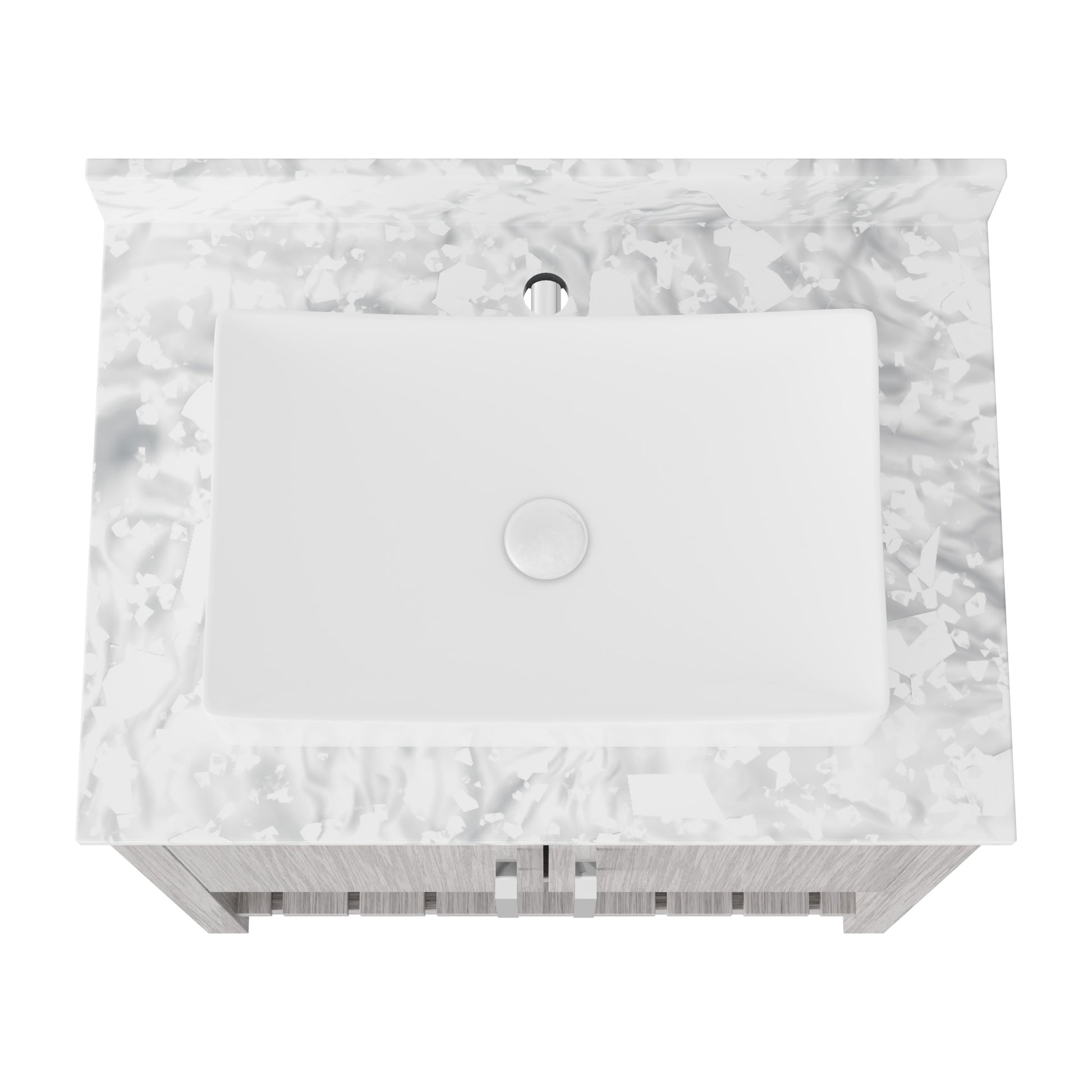 30-inch Novatto bath vanity with Carrara white marble countertop and sink, featuring a sleek modern design.