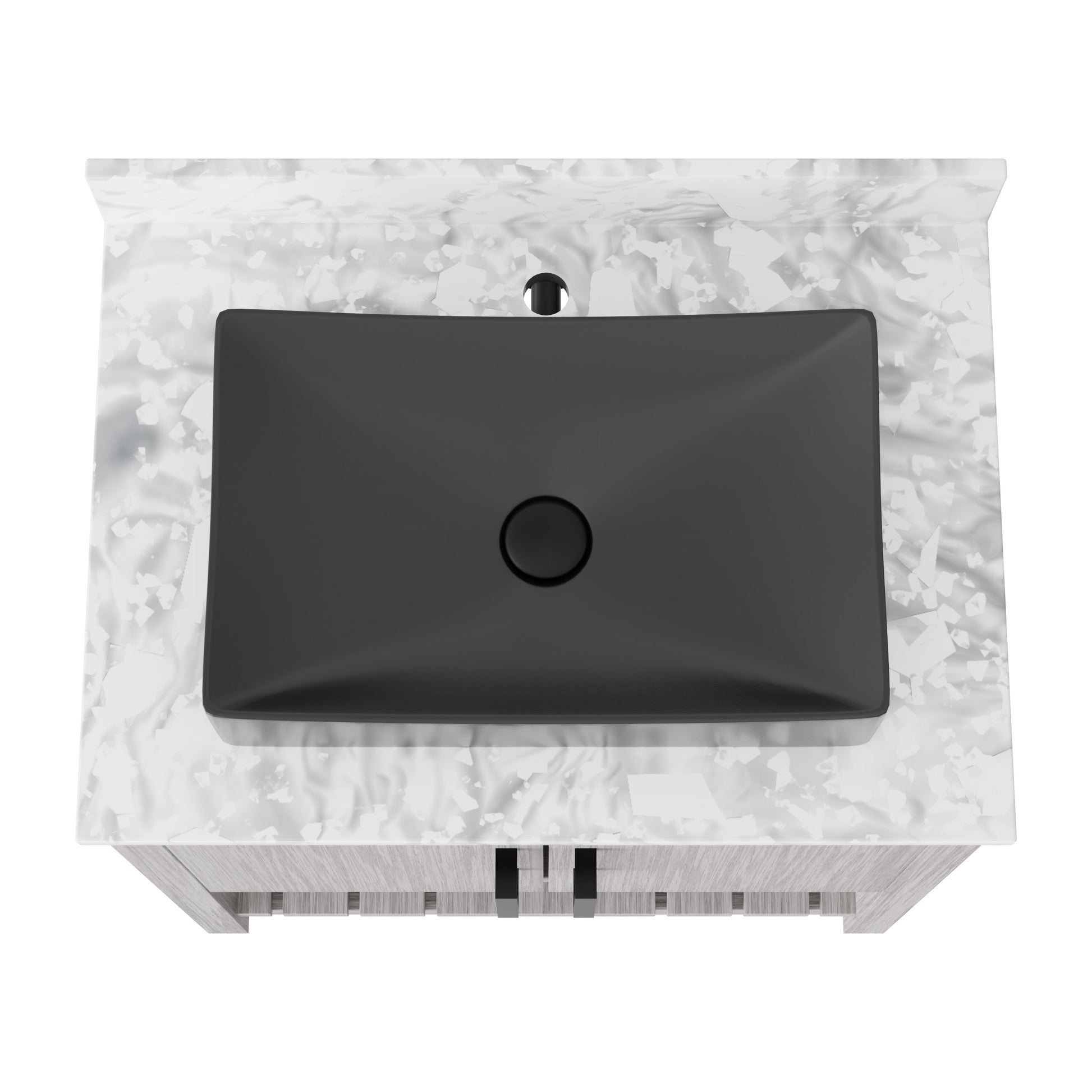 30-inch Novatto bath vanity with Carrara white marble countertop and sink, showcasing sleek modern bathroom accessory design.