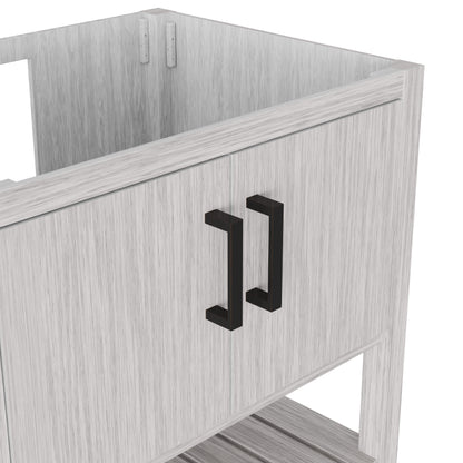 30-inch Storm Grey Novatto bath vanity with sleek accessory design, featuring a modern and stylish bathroom fixture.