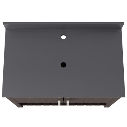 36-inch Vanity with Storm Grey Quartz Counter NOBV-36CM-280