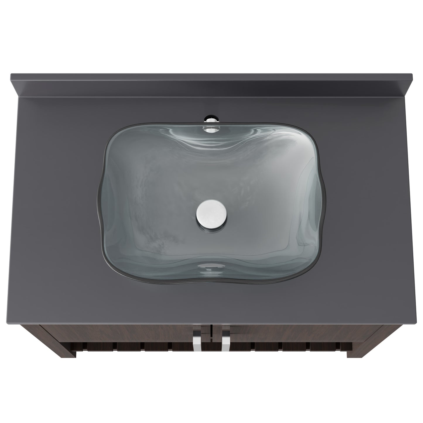 36-inch Bath Vanity with Storm Grey Quartz Counter and Sink - NOBV-36CM-280-317C