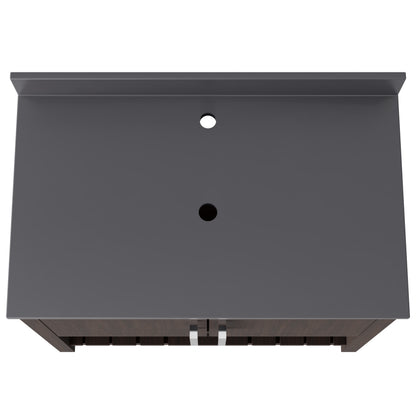 36-inch Vanity with Storm Grey Quartz Counter NOBV-36CM-280