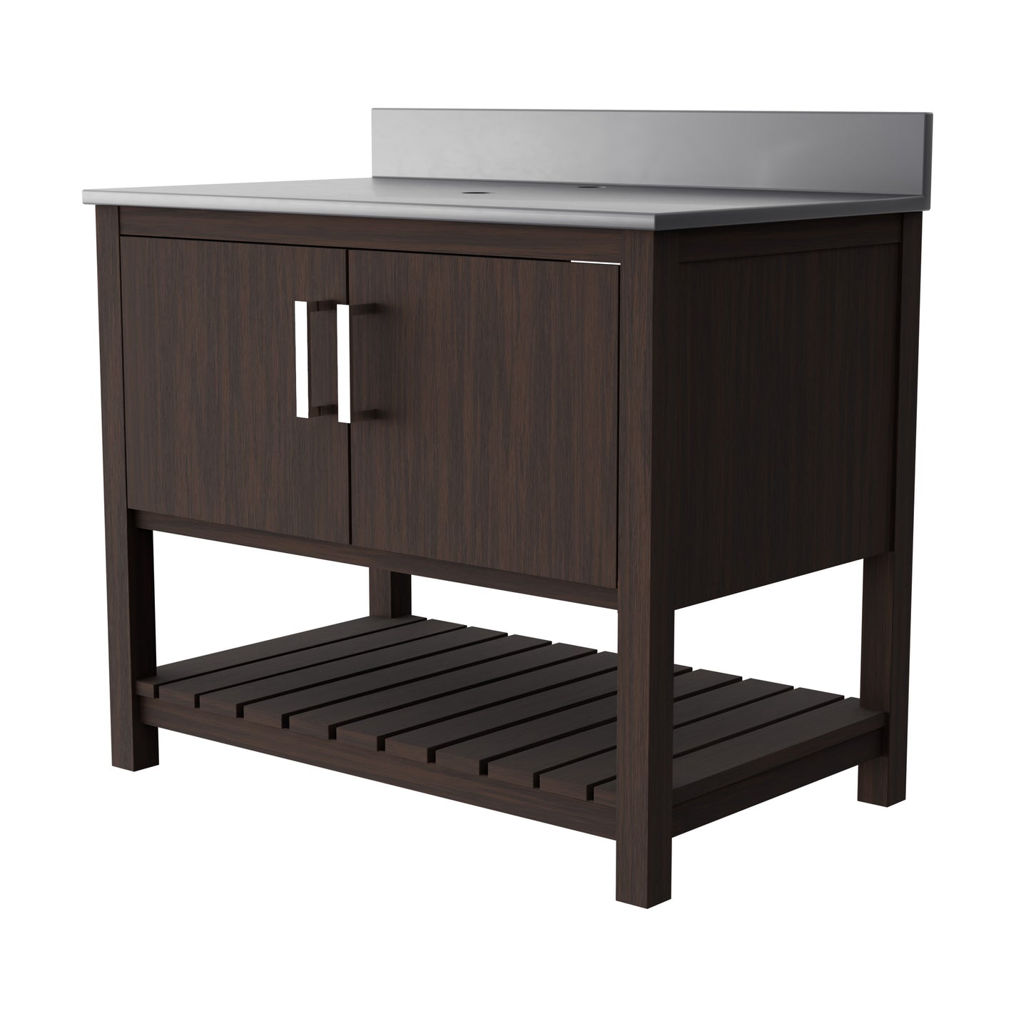 36-inch Vanity with Storm Grey Quartz Counter NOBV-36CM-280