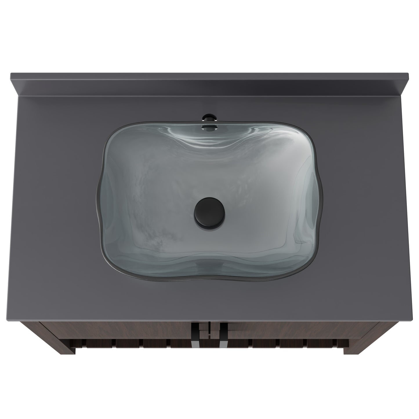 36-inch Bath Vanity with Storm Grey Quartz Counter and Sink - NOBV-36CM-280-317C