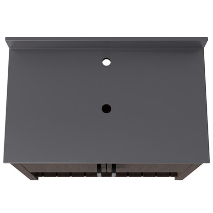 36-inch Vanity with Storm Grey Quartz Counter NOBV-36CM-280