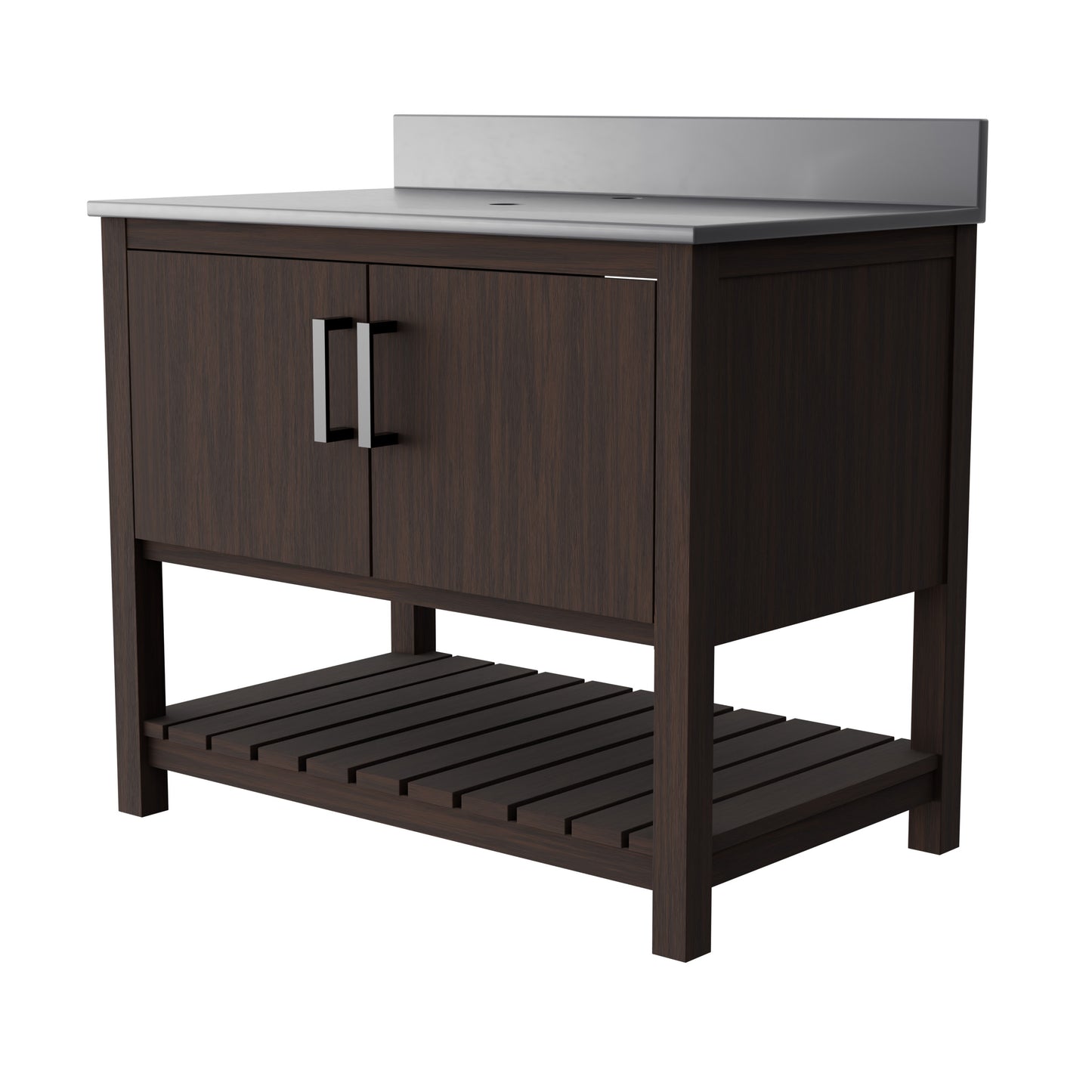 36-inch Vanity with Storm Grey Quartz Counter NOBV-36CM-280