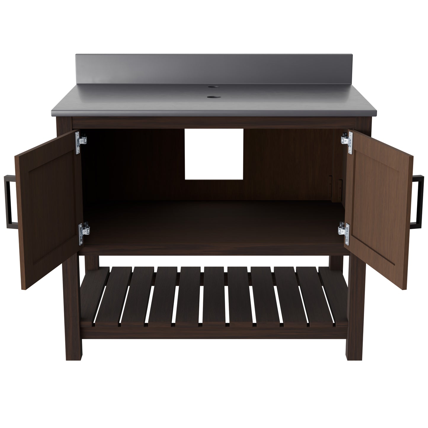 36-inch Vanity with Storm Grey Quartz Counter NOBV-36CM-280