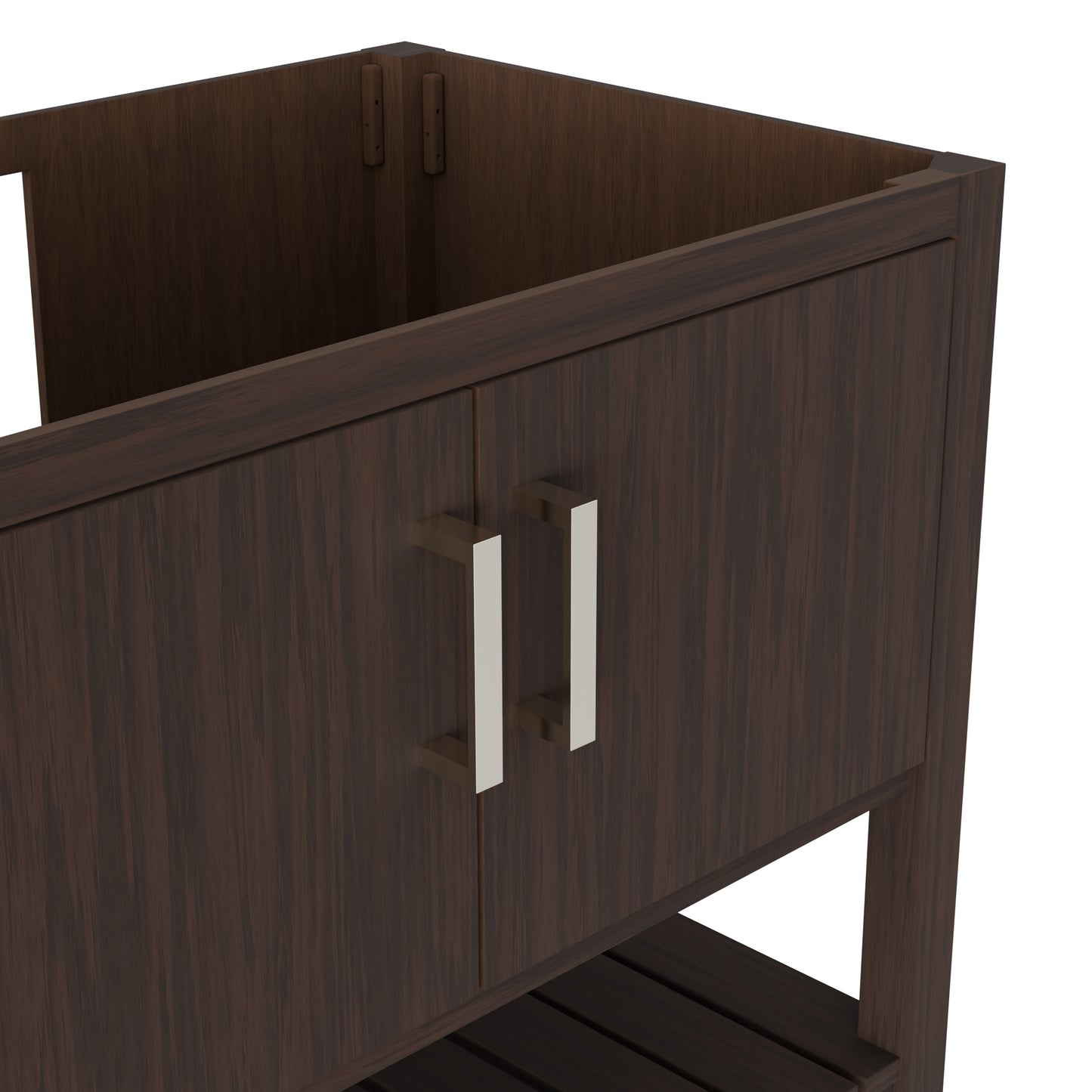 36-inch Novatto bath vanity in Cafe Mocha with modern design, featuring a smooth surface and sleek finish.