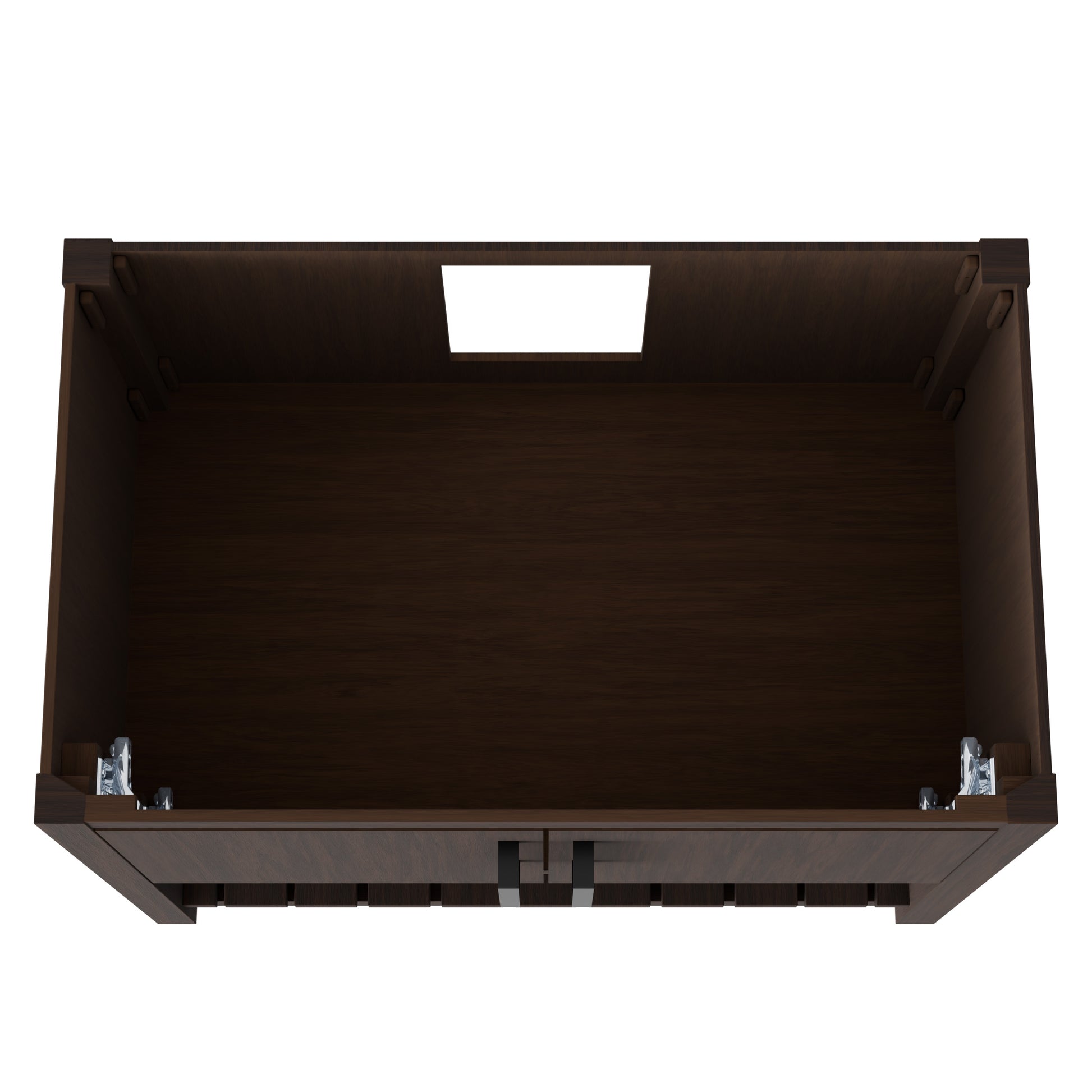 36-inch Novatto Cafe Mocha bath vanity accessory with a sleek wood finish and modern design, suitable for contemporary bathrooms.