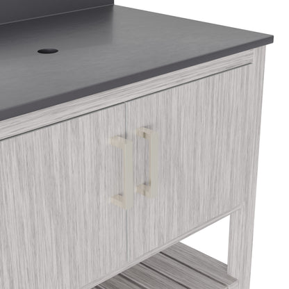 36-inch Vanity with Storm Grey Quartz Counter NOBV-36SG-280