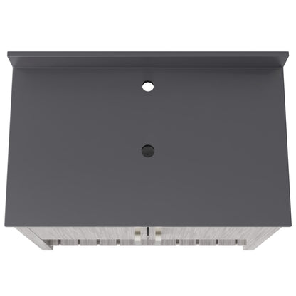 36-inch Vanity with Storm Grey Quartz Counter NOBV-36SG-280