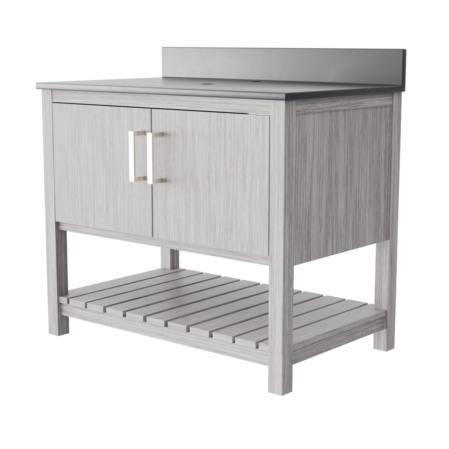 36-inch Vanity with Storm Grey Quartz Counter NOBV-36SG-280