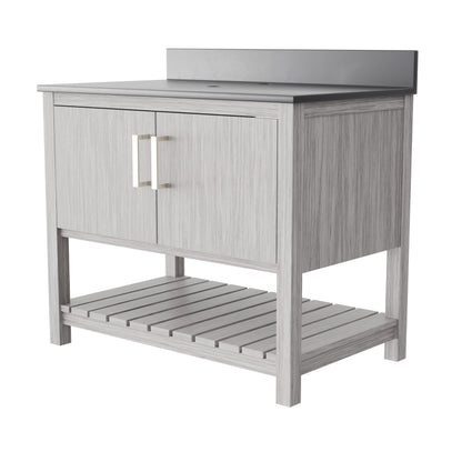 36-inch Vanity with Storm Grey Quartz Counter NOBV-36SG-280
