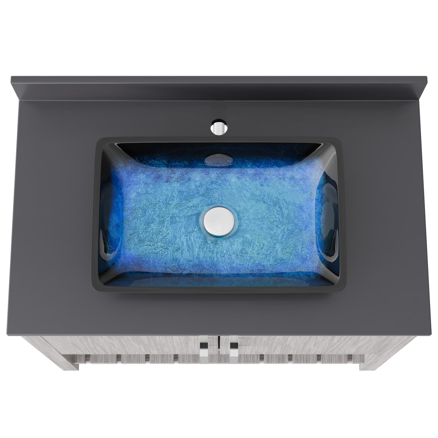 36-inch Bath Vanity with Storm Grey Counter and Sink, NOBV-36SG-280-19034