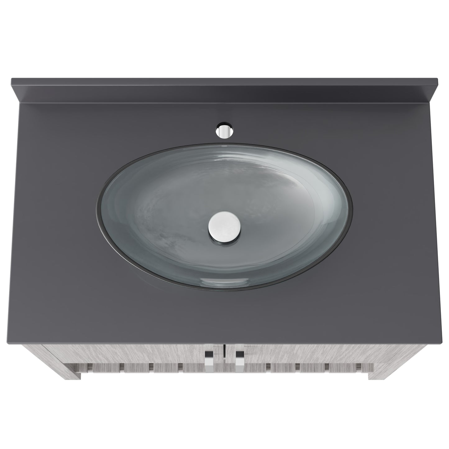 36-inch Bath Vanity with Storm Grey Quartz Counter and Sink - NOBV-36SG-280-324C