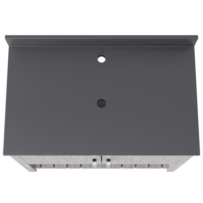 36-inch Vanity with Storm Grey Quartz Counter NOBV-36SG-280