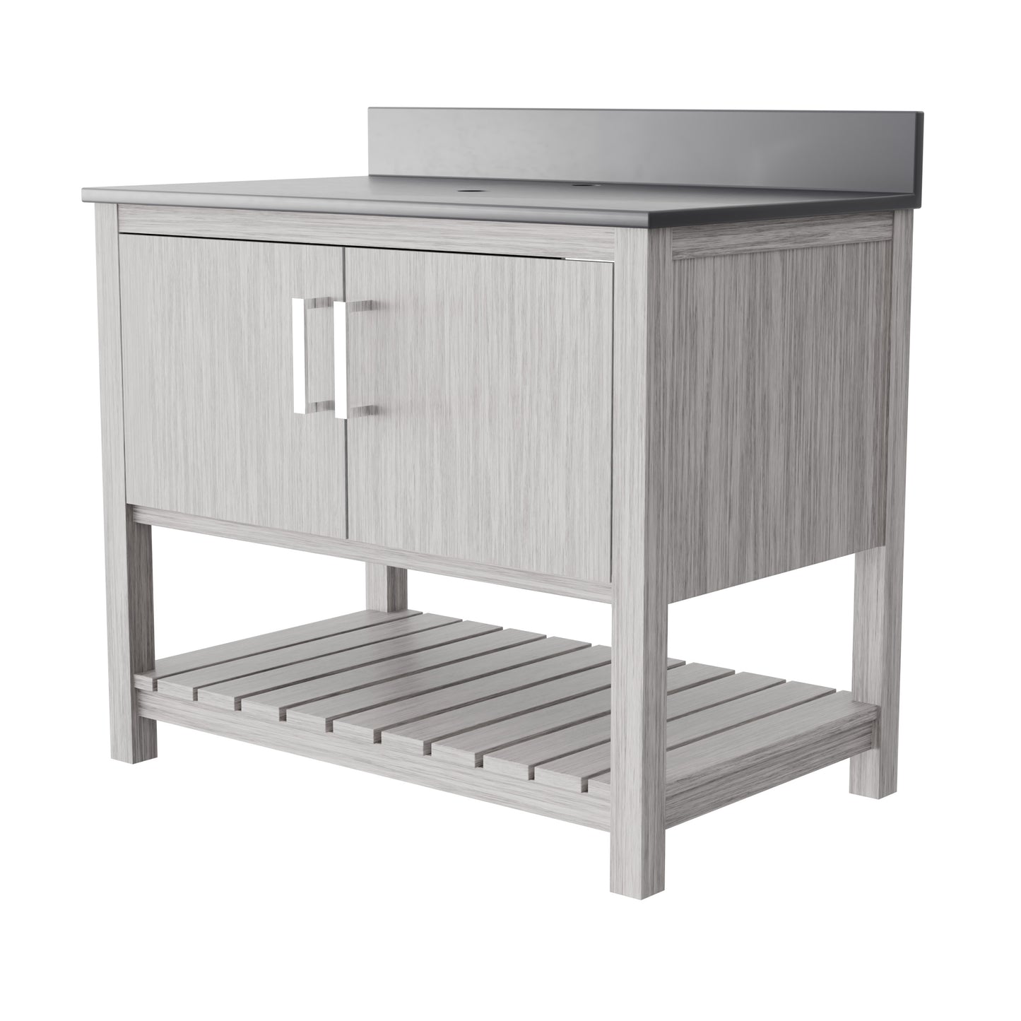 36-inch Vanity with Storm Grey Quartz Counter NOBV-36SG-280