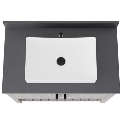 36-inch Bath Vanity with Storm Grey Quartz Counter and Sink - NOBV-36SG-280-1141