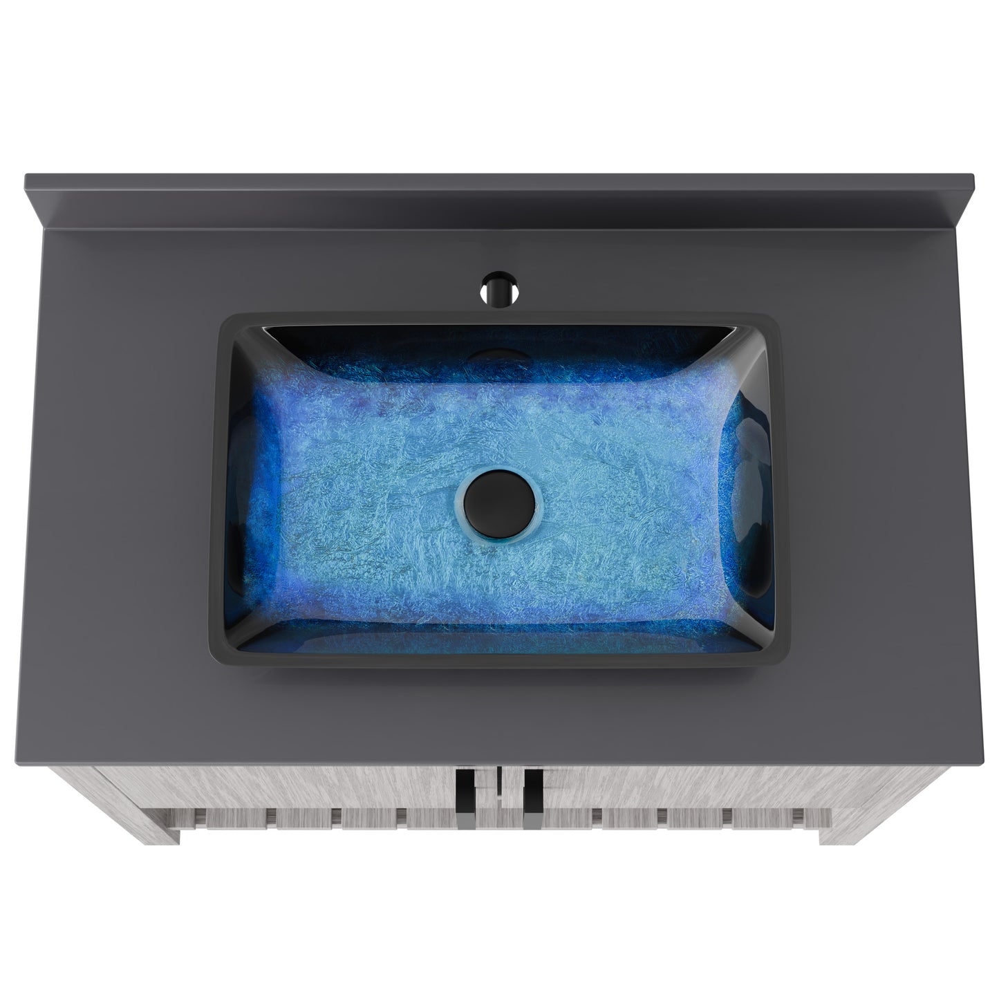 36-inch Bath Vanity with Storm Grey Counter and Sink, NOBV-36SG-280-19034