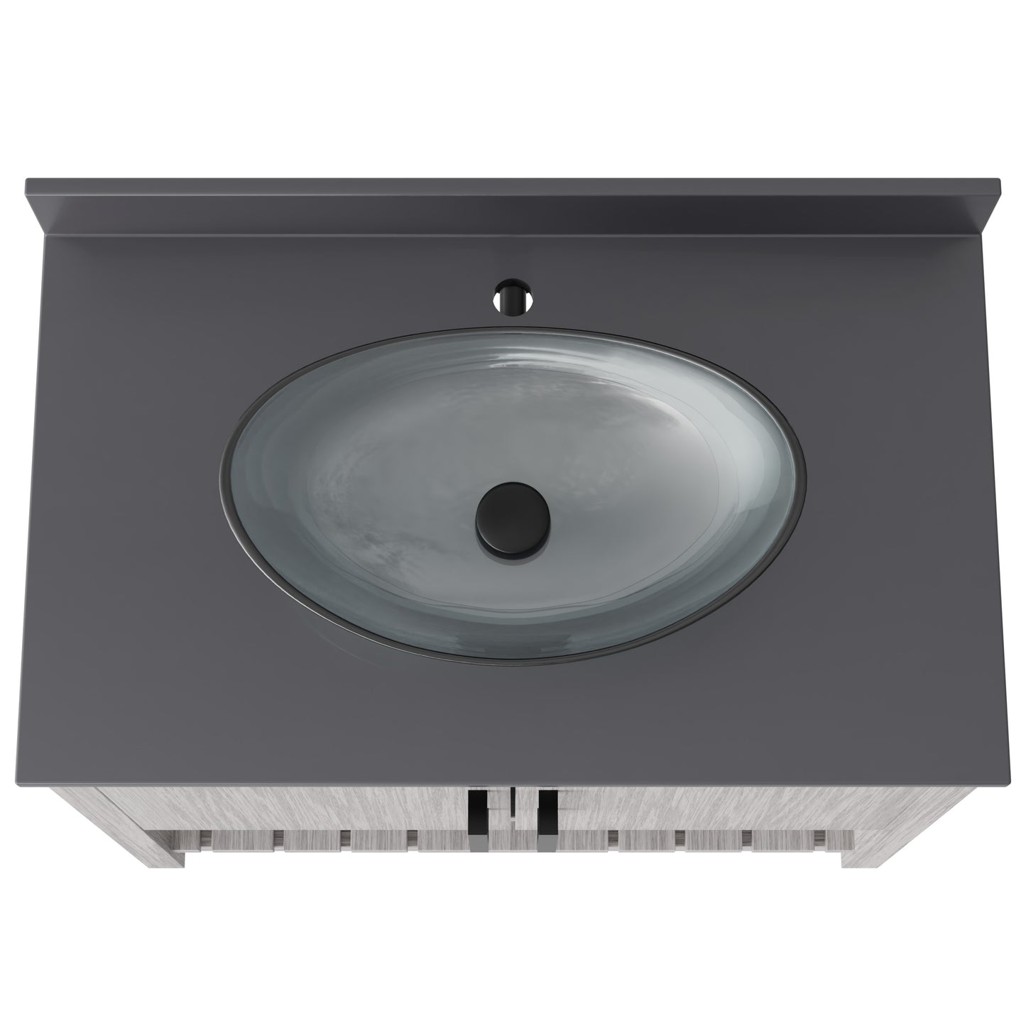 36-inch Bath Vanity with Storm Grey Quartz Counter and Sink - NOBV-36SG-280-324C