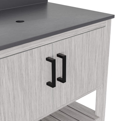 36-inch Vanity with Storm Grey Quartz Counter NOBV-36SG-280