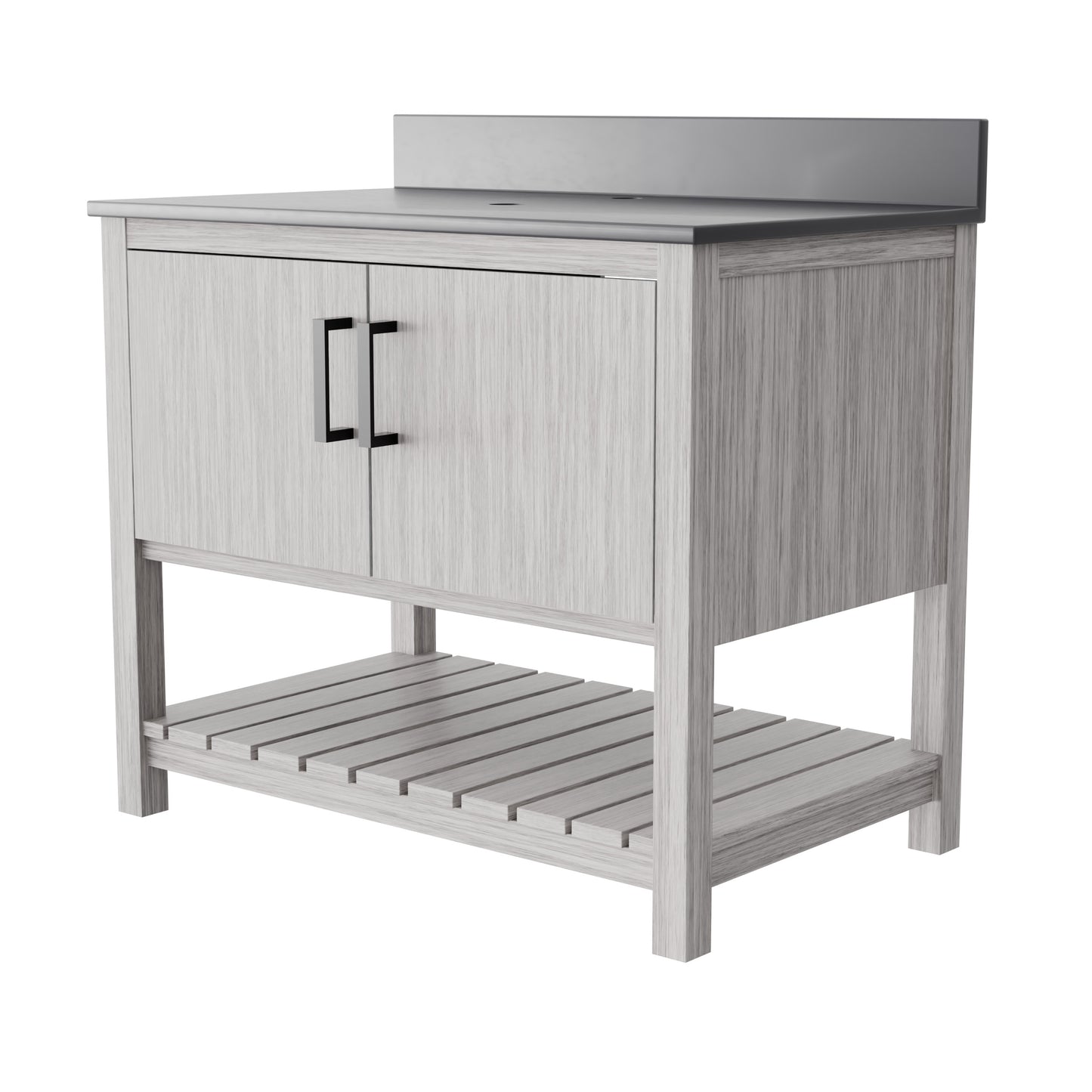 36-inch Vanity with Storm Grey Quartz Counter NOBV-36SG-280
