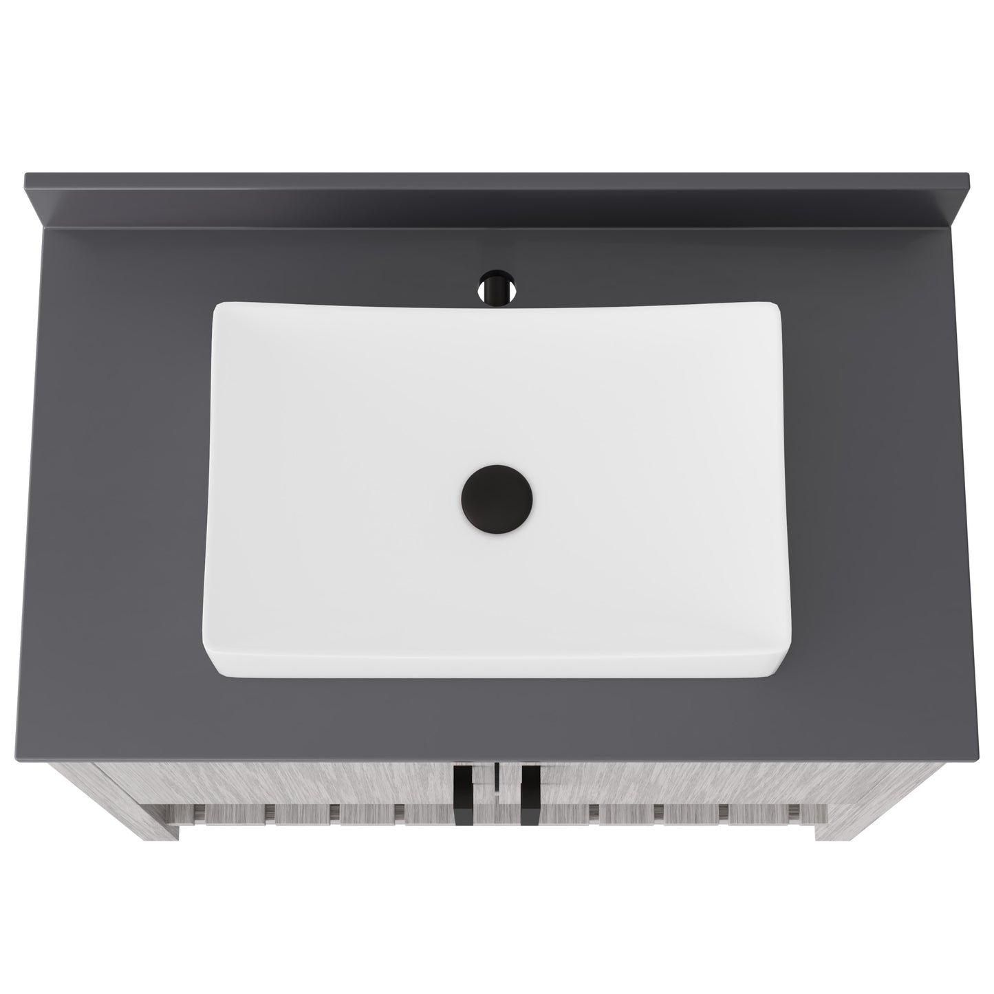 36-inch Bath Vanity with Storm Grey Quartz Counter and Sink - NOBV-36SG-280-1141