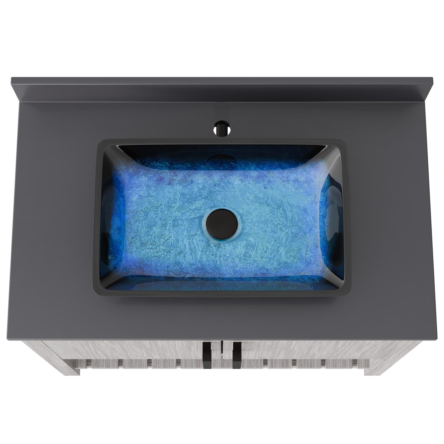 36-inch Bath Vanity with Storm Grey Counter and Sink, NOBV-36SG-280-19034