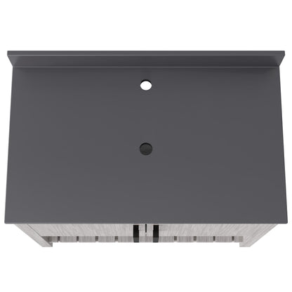 36-inch Vanity with Storm Grey Quartz Counter NOBV-36SG-280