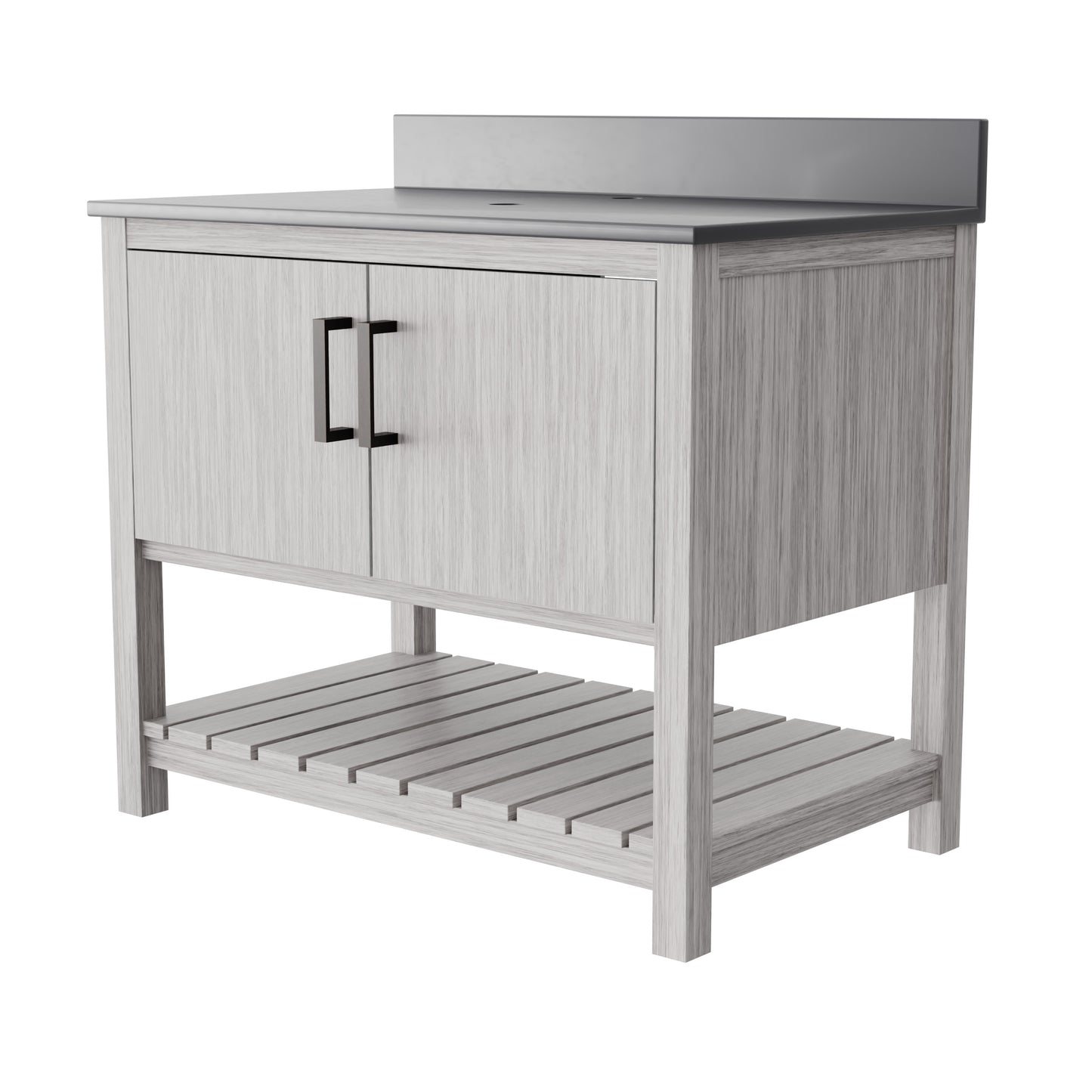 36-inch Vanity with Storm Grey Quartz Counter NOBV-36SG-280