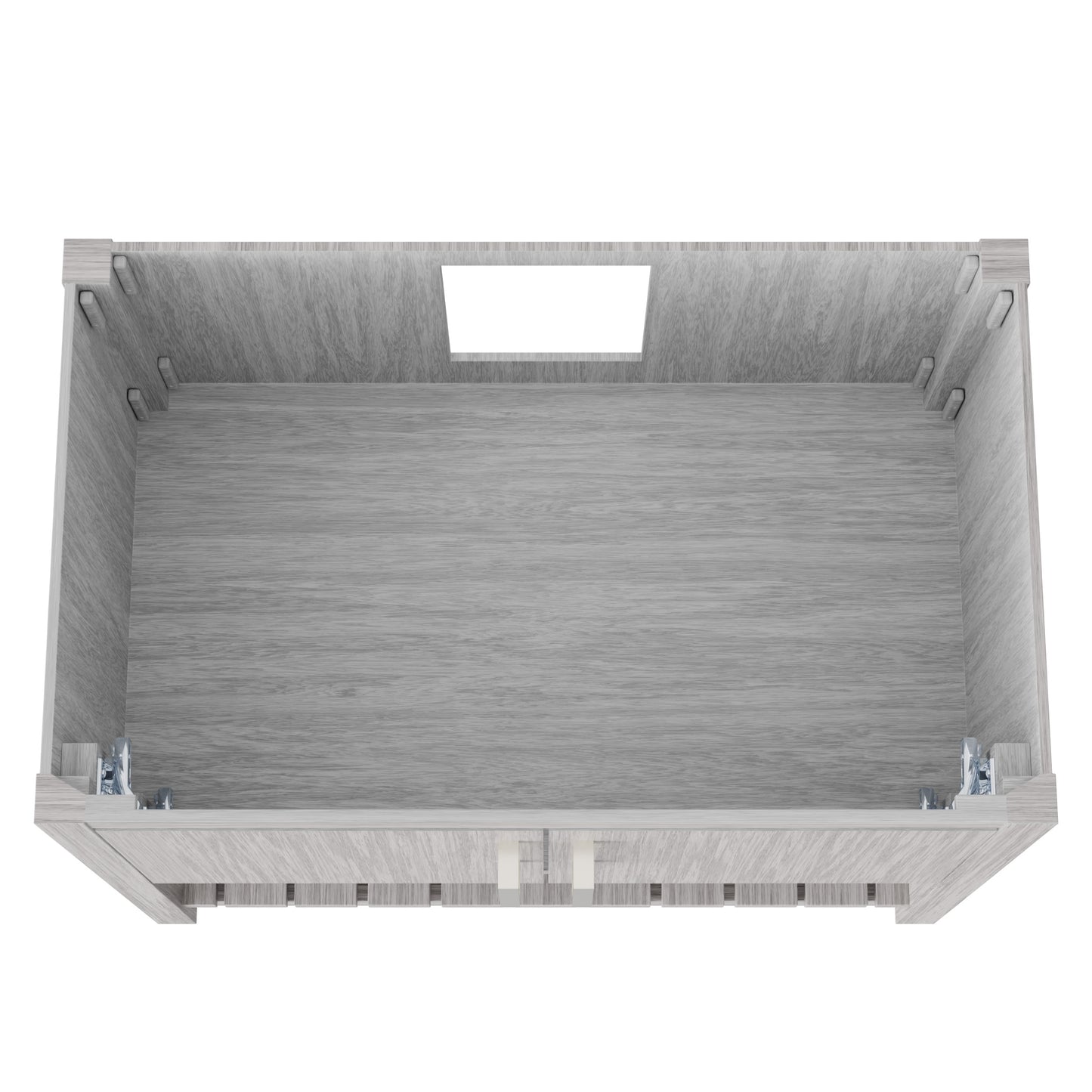 36-inch Storm Grey bath vanity by Novatto, featuring a sleek modern design and durable finish.