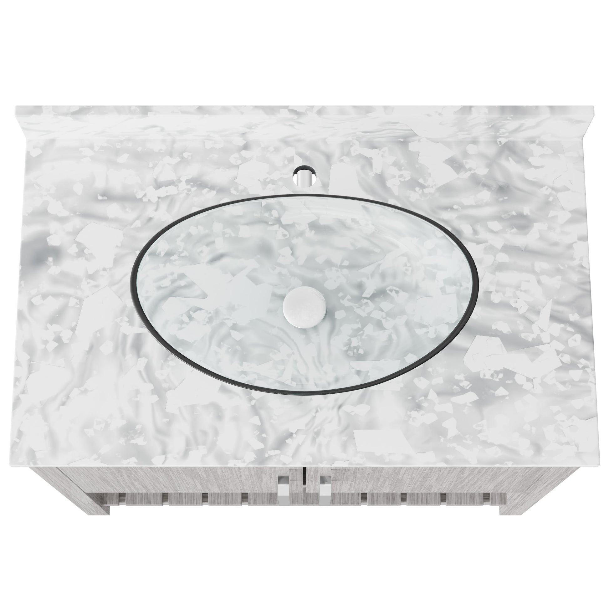 36-inch Novatto bath vanity with Carrara white marble counter and sink, showcasing the elegant bathroom accessory.