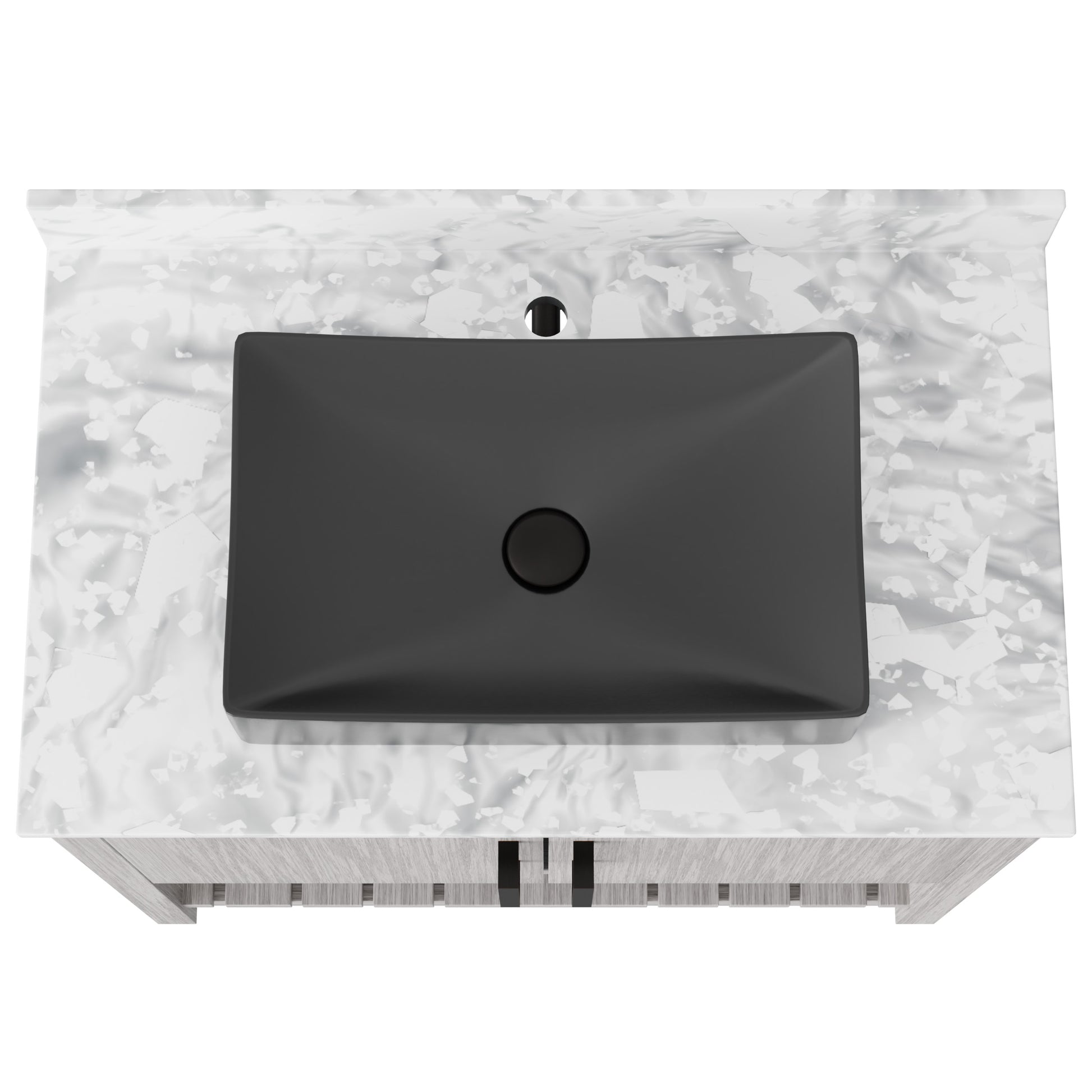 36-inch Novatto bath vanity with Carrara white marble counter and sink, featuring a modern design and sleek finish.