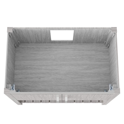36-inch Storm Grey Novatto bathroom vanity with sleek design, featuring a modern style and high-quality finish.