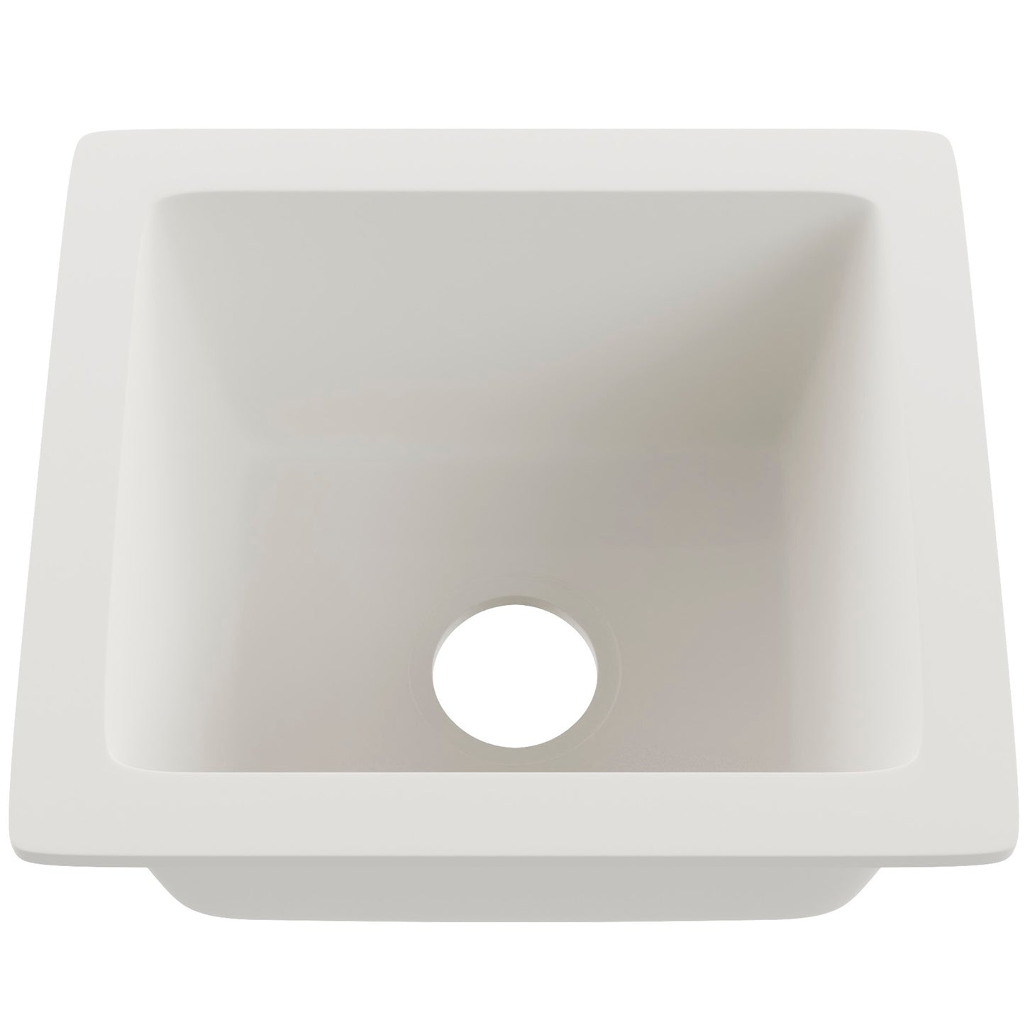 BAJA 18" x 16" Granite Composite Bar Sink in White - NKGC-SBBAR-WHI