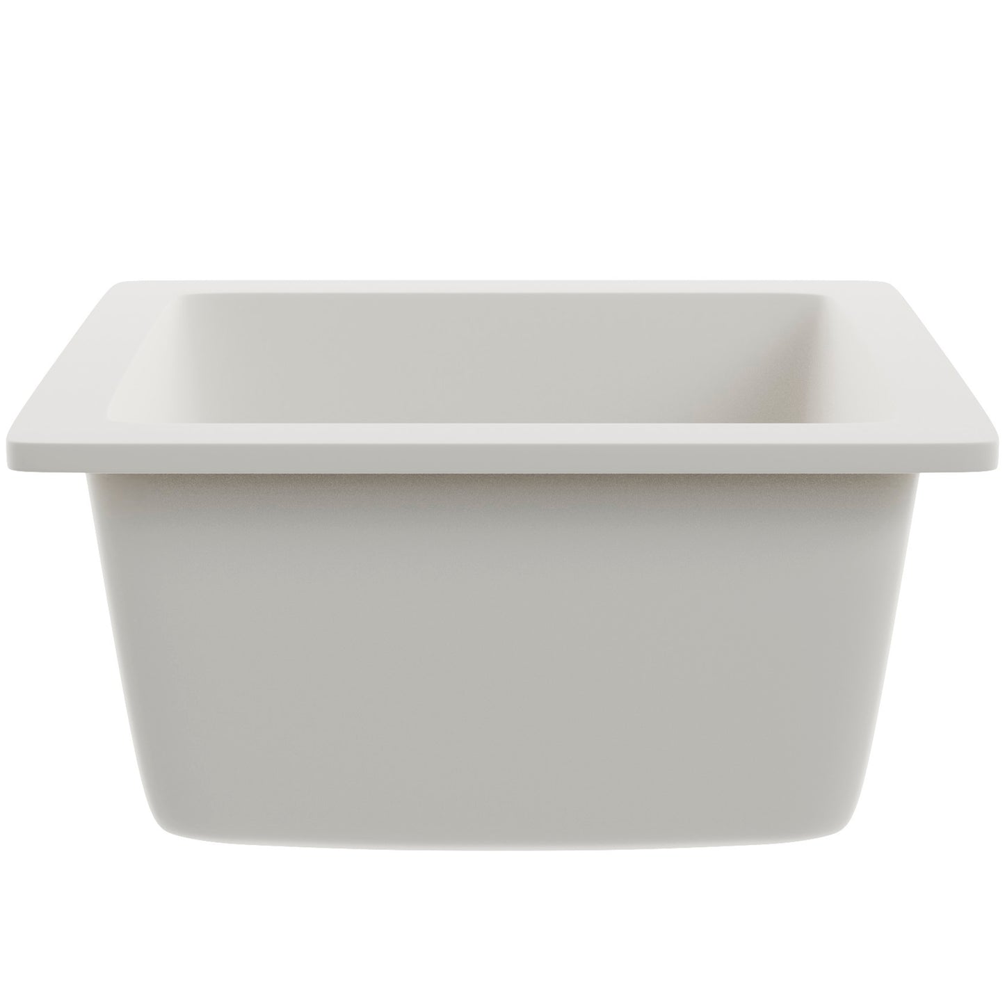 BAJA 18" x 16" Granite Composite Bar Sink in White - NKGC-SBBAR-WHI