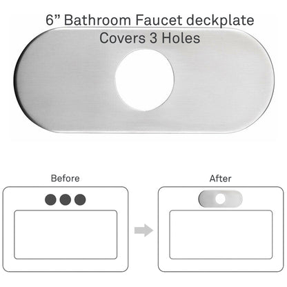 6-inch Bathroom Faucet Deck Plate, D2 Series