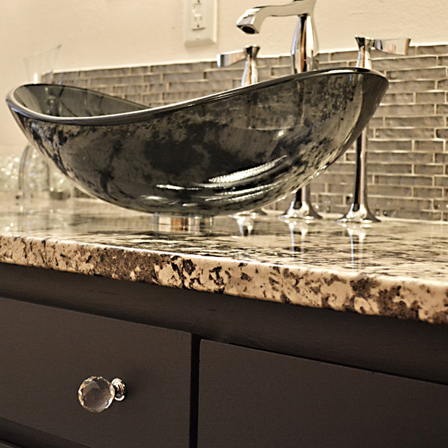 Vessel Sink Mounting Ring in Solid Brass, MR-001 Series