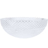 Cristallo Diamond Clear Crystal Glass Vessel Round Bathroom Sink NCG-2408