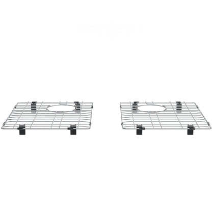 17x 14-inch Pair of Rectangle Stainless Steel Kitchen Sink Grates, NKGC-DBGRATE