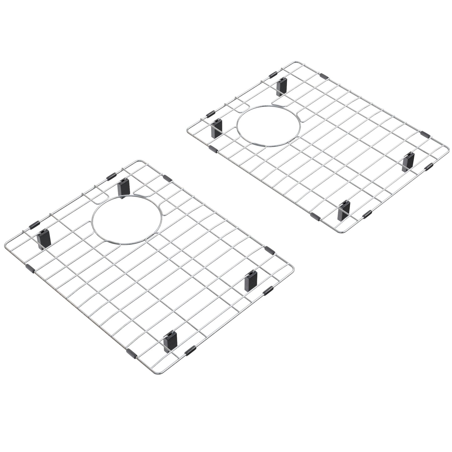 17x 14-inch Pair of Rectangle Stainless Steel Kitchen Sink Grates, NKGC-DBGRATE