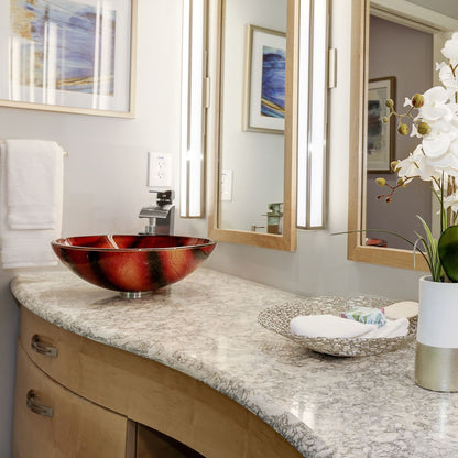 Vessel Sink Mounting Ring in Solid Brass, MR-001 Series