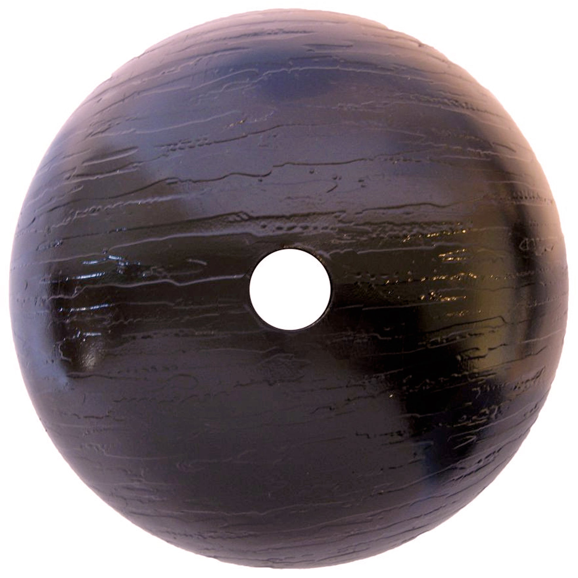 Hand-painted brown camouflage glass vessel sink by Novatto, modern bathroom fixture with a bottom view.
