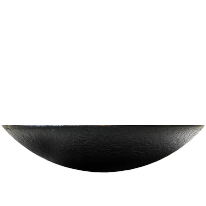 Hand Painted Green Khaki Glass Vessel Bath Sink NOHP-G031